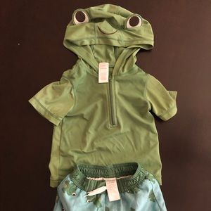 Swim shirt and trunks 6-12 months